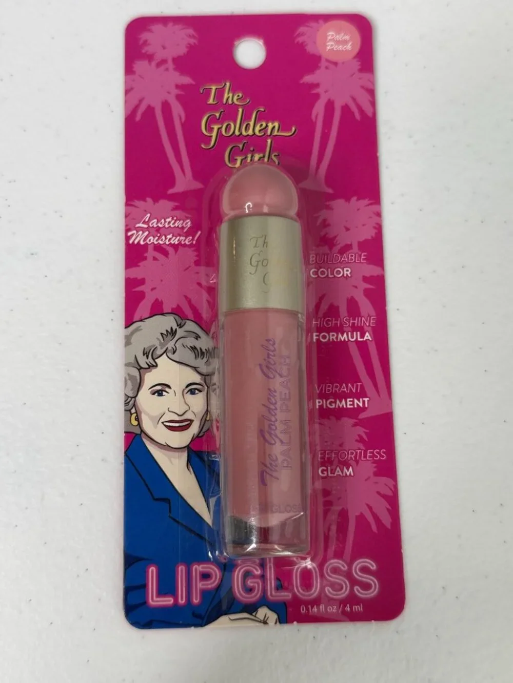 Golden Girls Rose Pink Lip Gloss New Collectible Beauty